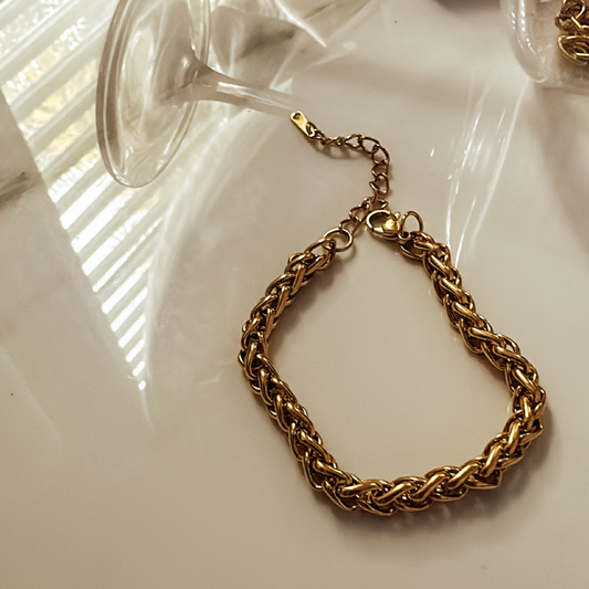 Gold Braid Bracelet